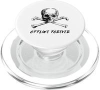 Offline Forever (Funny Digital Detox Statement) PopSockets PopGrip for MagSafe