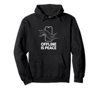 Offline Is Peace Mindfulness Pullover Hoodie