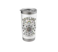Offline is THE NEW Luxury | Psychedelic Peace & Rainbow Stainless Steel Insulated Tumbler