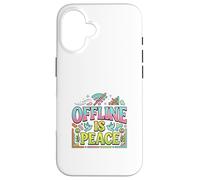 Offline Mode Quiet Mind Digital Detox Design Case for iPhone 16