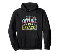 Offline Mode Quiet Mind Digital Detox Design Pullover Hoodie