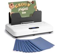 OFFNOVA Thermal Binding Machine 500 Sheets Capacity, No Preheat, Air Cooling, Book Binder Machine with 20 Binding Covers, for A4/A5/Letter Size Business Documents, Office and Homeschool Projects