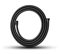 OFFO Large Bore Shower Hose 3m, 11mm Bore High-Flow Anti-Kink Shower Hose Stainless Steel Replacement High Pressure Shower Hoses, Universal Leakproof, Matte Black