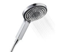 OFFO Shower Head and Hose 1.5m, 6 Modes Handheld Shower Head Large Powerful Boosting Handheld Showerhead for Low Water Pressure ShowerHead,Chrome