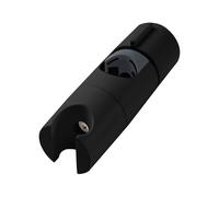 OFFO Shower Head Holder, Hand Shower Holder Bracket for Slide Bar Adjustable 18-25mm,Slider Clamp Bathroom Replacement, 45 Degree Rotation Sprayer Holder, Gloss Black