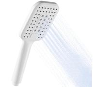 OFFO Shower Head with 3 Spray Modes, High Pressure Shower Head Large Powerful Boosting Handheld Showerhead for Low Water Pressure, White