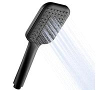 OFFO Shower Head with 3 Spray Modes, High Pressure Shower Head Large Powerful Boosting Handheld Showerhead for Low Water Pressure, Matte Black