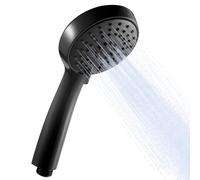 OFFO Shower Head with 3 Spray Modes, High Pressure Shower Head Large Powerful Boosting Handheld Showerhead for Low Water Pressure, Matte Black