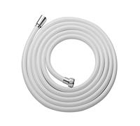 OFFO Shower Hose 3m, PVC Universal Smooth Shower Pipe with Shower Hose Washer High Pressure Shower Hoses for Bath Taps Replacement, White
