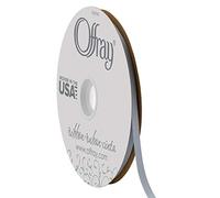 Offray 1/4" Wide Double Face Satin Ribbon, 100 Yards, Dusty Blue