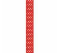Offray Grosgrain Swissdot Craft Ribbon, 7/8-Inch X 9-Feet, Red, Acrylic, Multicolour, 8.25x8.25x2.54 cm