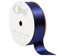 Offray Satin Ribbon, Navy, 7/8 Inch x 18 Feet