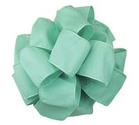 Offray Wired Edge Anisha Craft Ribbon, 2-1/2-Inch Wide by 10-Yard Spool, Aqua