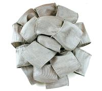 Offray Wired Edge Anisha Craft Ribbon, 4-Inch Wide by 10-Yard Spool, Silver