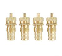 Offroad Air Down Tool 4pcs Brass Automatic Deflators | Solid brass body, resistant, precise pressure control, screw-on design, off-road ready