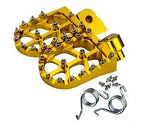 Offroad Foot Rests With Spikes For Motocross Riding(Gold)