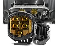 OFFROAD GAMERS 7 Inch Round Offroad Lights 1PC 95W 10800LM LED Driving Light Combo Beam Side Shooter Light Fog Light for Wrangler Pickup Truck 4x4 UTV ATV (7 INCH 95W Amber Beam)
