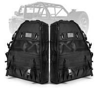 OFFROAD GAMERS US Flag Roll Bar Storage Bag Multi-Pockets Organizers Saddlebag for Wrangler 1997-2023+ JK JL TJ 4-Door with Cargo Cage Tool Kit Holder Bags