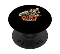 Offroad Rider Illustration Vintage Motorsport Style PopSockets Adhesive PopGrip
