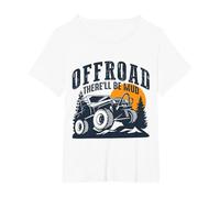 Offroad There´ll be mud T-Shirt, Women's Plus, White, 1X