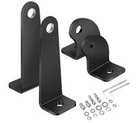 OFFROADTOWN 2 Pack Light Bar Mounting Brackets, Side Mounting Brackets for Single Row LED Light Bar, Straight or Curved, Black Iron Brackets