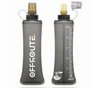 OFFROUTE. 2x 250ml Soft Flask Water Bottles | Lightweight Collapsible Soft Flasks | Leakproof | BPA-Free | Fits Running Vests | Trail & Marathon Running | Outdoor Hydration