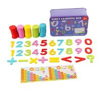 OFFSCH 1 Box Colorful Math Counting Chips Educational for Early Learning Arithmetic Counters Wear-resistant Material Smooth Surface Montessori Math Blocks for Preschoolers