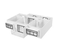 OFFSCH 1 Set 1/50 Scale Architectural Model - DIY House Empty Interior for Architecture Students and Hobbyists - High-Precision Sand Table Model