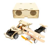 OFFSCH 1 set DIY Educational Wooden for Science Experiment Kits Including Telescope Airplane and Race Car Engaging DIY Craft for Parent Fun and Learning