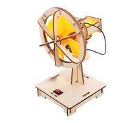 OFFSCH 1 Set DIY Manual Assembly Fan Kit Science Experiment for Interactive Electric Learning Model Hands Engineering Physics Activity