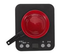 OFFSCH 1 Set Kids Play Kitchen Appliance: Realistic Induction Stove With Sound & Light - Pretend Play Saucepan Kitchen Toy For Toddlers (No battery)