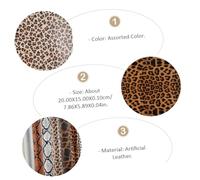 OFFSCH 10 Pcs Faux Leather Sheets Animal Print Earrings Craft Kit Leopard Zebra Pattern Textured DIY Ear Dangle Materials for Hand Machine Sewing