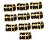 OFFSCH 10 Pcs Mini Pirate Treasure Chest Plastic Vintage Style Jewelry Storage Boxes for Birthday Halloween Christmas Party Favors
