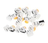 OFFSCH 10 Pcs Mini Zebra Figurines Premium Resin Funny Decor for Succulent Plants DIY Holiday Table Decoration Home Office Store Display