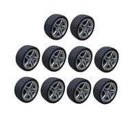 OFFSCH 10 Pcs Scale Car Crafts Handmade Car Accessories Kit Premium Replacement Small Wheels for Model Building