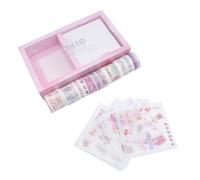 OFFSCH 10 Roll Scrapbook Decals for Students, Washi Paper, Adorable Set