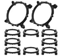 OFFSCH 10 Sets Universal CPU Cooler Fan Bracket Replacement with Plastic and Alloy Material, Easy Installation Heatsink Base Holder for Desktop PC Radiator with Screws Included