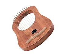 OFFSCH 10 String String Lyre Harp for Starters Engraved Musical Instrument with Clear Resonance and Durable Tone Portable Orchestral Harp for Musicians and Beginners
