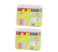OFFSCH 100pcs Colored Counting Sticks Educational Math Teaching Aids for Students Classroom Learning Mathematics Tools Storage Box