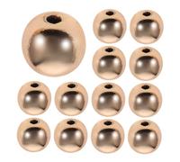 OFFSCH 100pcs Non Tarnish Gold Round Spacer Beads Smooth Seamless Tiny Beads for Bracelets Jewelry Making DIY Crafts Accessories