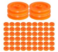 OFFSCH 100pcs Plastic Pulley Wheels for DIY Model, Small Mute Pulley Rollers Replacement for Rc Cars, Airplanes, Science Learning Kits and Motorized Parts