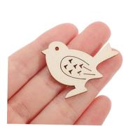 OFFSCH 100pcs Wooden Bird Pendants DIY Craft Cutouts for Creativity Development Unfinished Wood Bird Ornaments for Home Office Car Decoration Safe Educational Crafting Kit