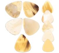 OFFSCH 10pcs Acoustic Guitar Picks Thin Guitar Finger Picks for Ukulele Bulk and Bright Sound Random Color