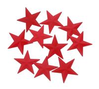 OFFSCH 10pcs Aluminum Five-pointed Star Badge Pins Lapel Brooches for Men Women Hats Jackets Backpacks Stylish DIY Accessories