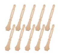 OFFSCH 10pcs Bamboo Fan Sticks Round Hand Fans DIY Handles Resistant to Breaking and Bending Wedding Ready Classic Timeless Style for DIY Projects and Wedding