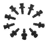 OFFSCH 10Pcs Black Ink Tube Quick Release Fittings Hose Adapter Set for Plotter and Flatbed Printer Ink Hose Fast Joint Connectors Replacement Parts