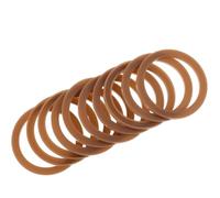 OFFSCH 10Pcs Brown Silicone Sealing Rings for Insulated Bottle Lid Replacement, Elastic Leak-Proof Gaskets Suitable for Water and Milk Bottles, Universal Accessory