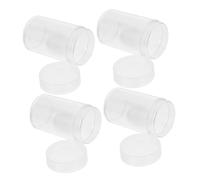 OFFSCH 10pcs Clear Coin Holders Inner Round Plastic Capsules Protective Storage Cases for Collectors with Scratch-Resistant Edges and Easy Open Design