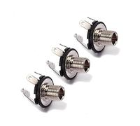 OFFSCH 10pcs Copper Jack Spacer Mono Guitar Jack Socket Connector Chrome for Acoustic Electric Bass Guitar Parts Accessories