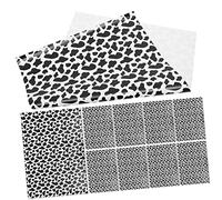 OFFSCH 10pcs Cow Print Wrapping Paper Smooth Texture Festival Gift Packaging for Bouquets Invitations Scrapbooking and Home Decorations